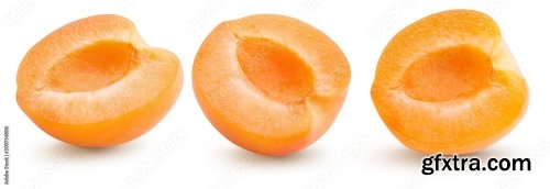 Apricot Isolated On A White Background 23xJPEG