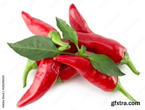 Chilly Pepper Isolated On A White Background 15xJPEG