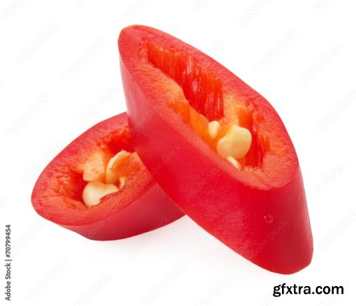 Chilly Pepper Isolated On A White Background 15xJPEG