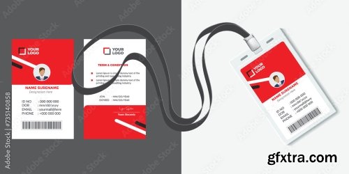 Corporate Id Card Design Template 16xAI