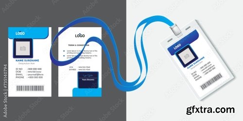 Corporate Id Card Design Template 16xAI