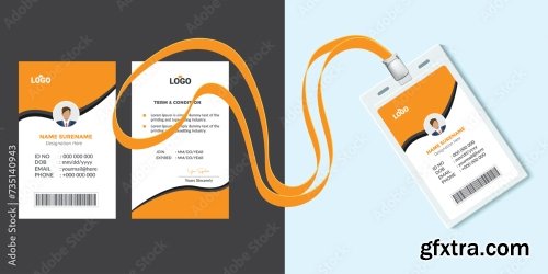 Corporate Id Card Design Template 16xAI