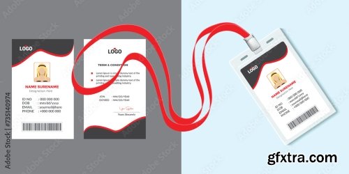 Corporate Id Card Design Template 16xAI