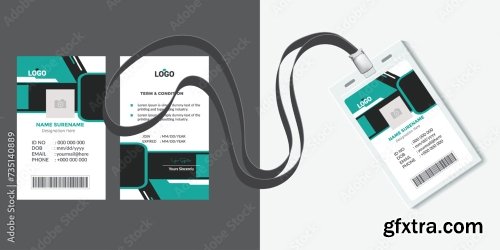 Corporate Id Card Design Template 16xAI