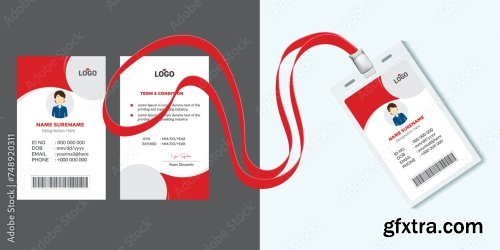 Corporate Id Card Design Template 16xAI