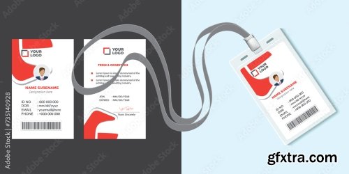 Corporate Id Card Design Template 16xAI