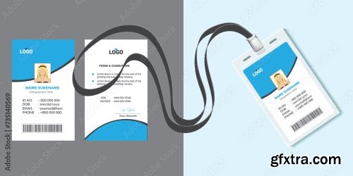 Corporate Id Card Design Template 16xAI