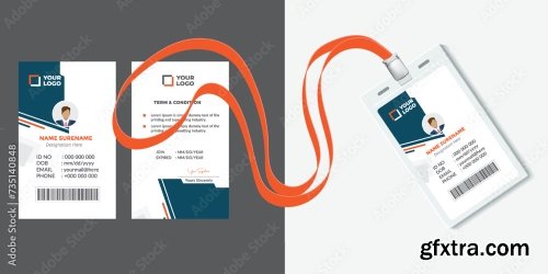 Corporate Id Card Design Template 16xAI