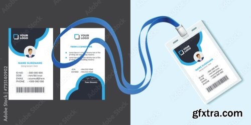 Corporate Id Card Design Template 16xAI