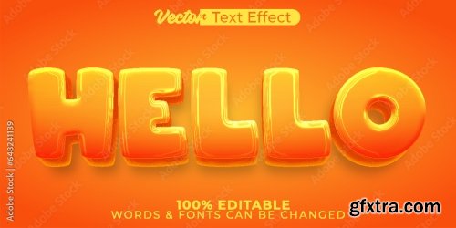 Vector Text Effect Editable Alphabet 25 25xAI