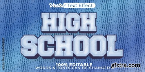 Vector Text Effect Editable Alphabet 25 25xAI