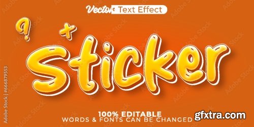 Vector Text Effect Editable Alphabet 44 25xAI