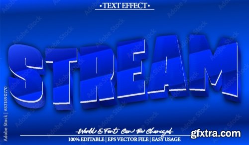 Vector Text Effect Editable Alphabet 44 25xAI