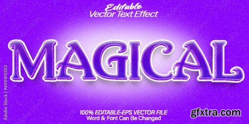 Vector Text Effect Editable Alphabet 31 25xAI