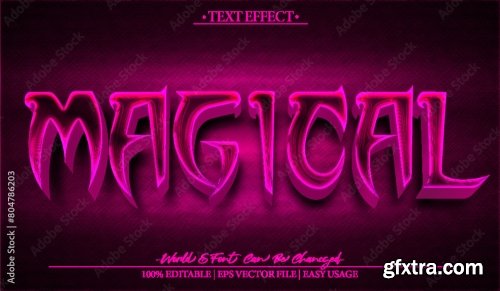 Vector Text Effect Editable Alphabet 31 25xAI