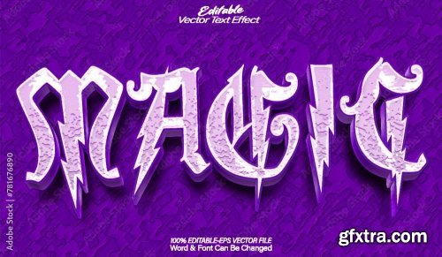 Vector Text Effect Editable Alphabet 31 25xAI