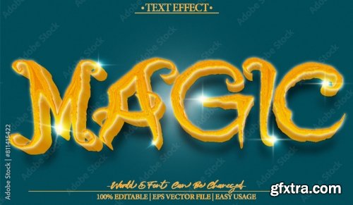 Vector Text Effect Editable Alphabet 31 25xAI