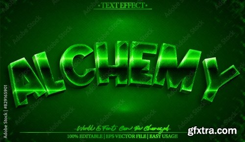 Vector Text Effect Editable Alphabet 20xAI