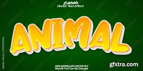 Vector Text Effect Editable Alphabet 20xAI