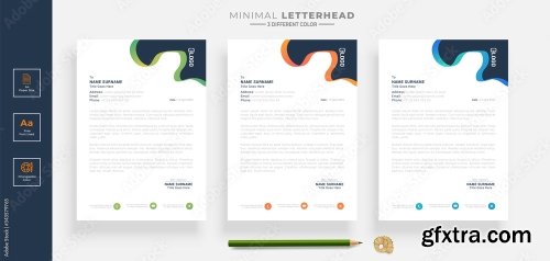 Elegant Letterhead Design Template 20xAI