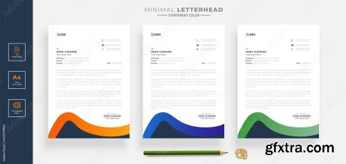 Elegant Letterhead Design Template 20xAI