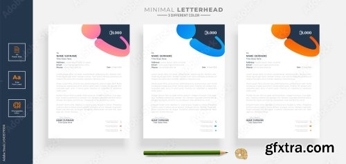 Elegant Letterhead Design Template 20xAI