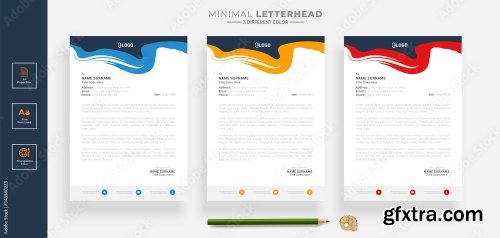 Elegant Letterhead Design Template 20xAI