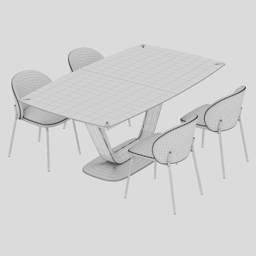 Boconcept Alicante table Princeton chair
