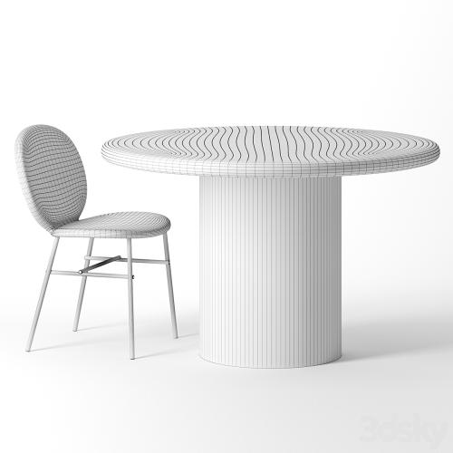 Dume Pedestal Table by Kelly Wearstler