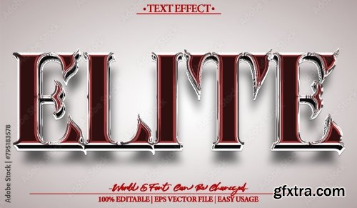 Vector Text Effect Editable Alphabet 17 20xAI