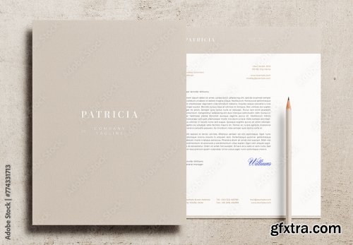 Letterhead Letter Pencil Mockup 10xPSD