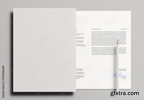 Letterhead Letter Pencil Mockup 10xPSD