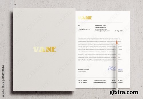 Letterhead Letter Pencil Mockup 10xPSD