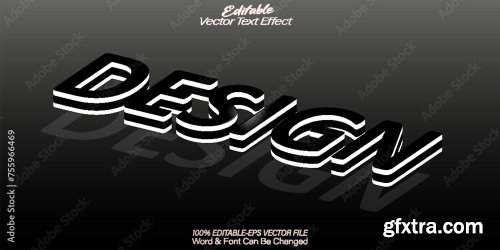 Vector Text Effect Editable Alphabet 15 20xAI