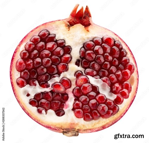 Pomegranate Isolated On A White Background 2 19xJPEG