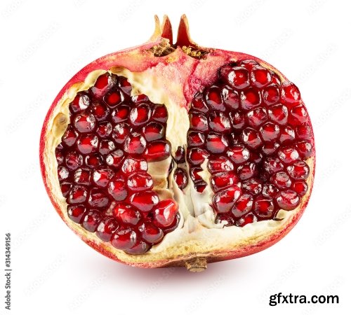 Pomegranate Isolated On A White Background 2 19xJPEG