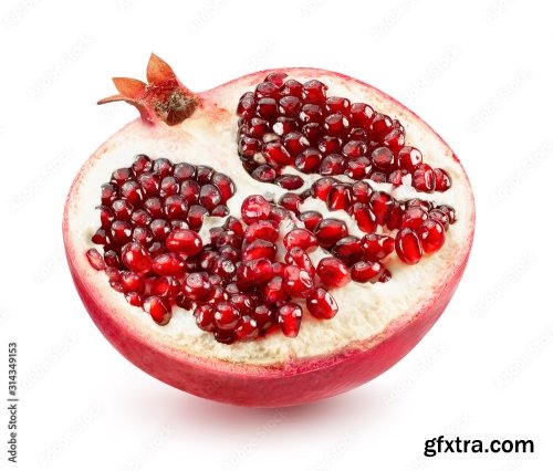 Pomegranate Isolated On A White Background 2 19xJPEG