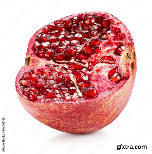 Pomegranate Isolated On A White Background 2 19xJPEG