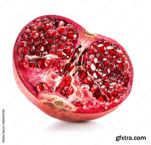 Pomegranate Isolated On A White Background 2 19xJPEG