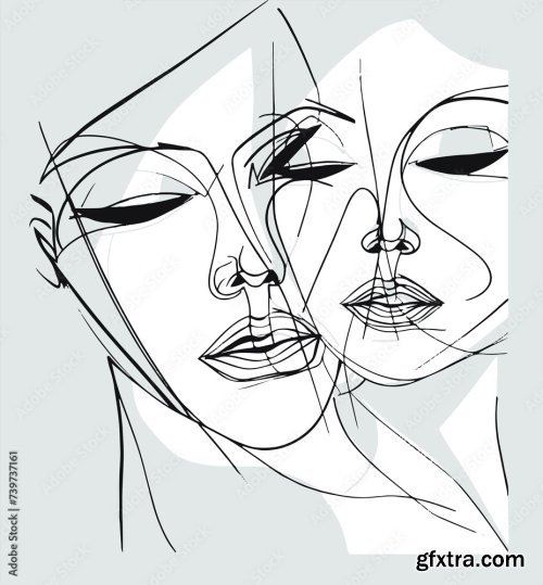 Symphony Of Feminine Grace Exquisite Hand Drawn Portraits Celebrating The Beauty Of Women 20xAI