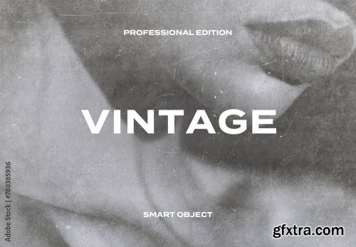 Vintage Photo Effect Mockup 2 10xPSD