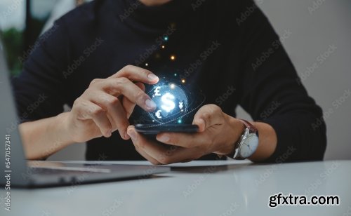 Businessman Using Phone 9xJPEG