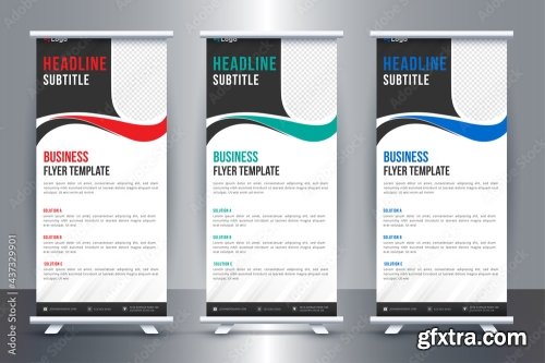 Business Roll Up Stand Banner Template 17xAI