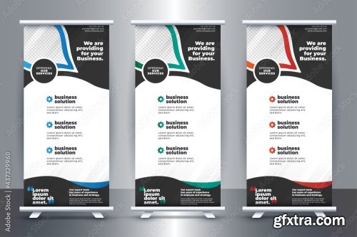 Business Roll Up Stand Banner Template 17xAI