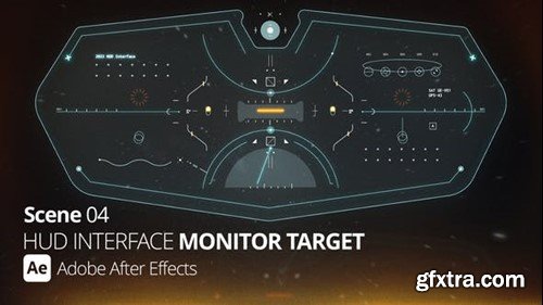 Videohive HUD Interface Monitor Target 04 Ae 52723019