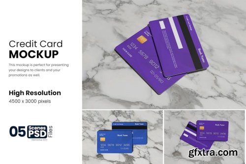 Credit Card Mockup Collections 15xPSD