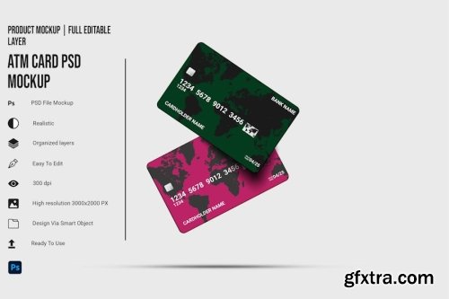 Credit Card Mockup Collections 15xPSD