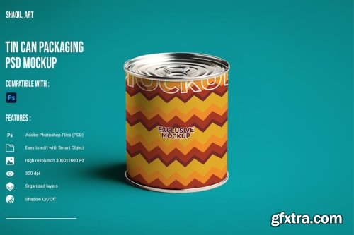 Tin Can Mockup Collections 13xPSD