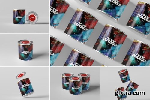 Tin Can Mockup Collections 13xPSD