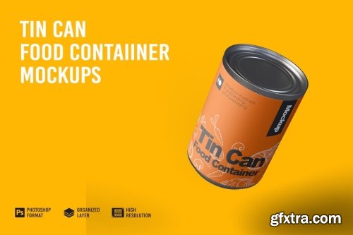 Tin Can Mockup Collections 13xPSD